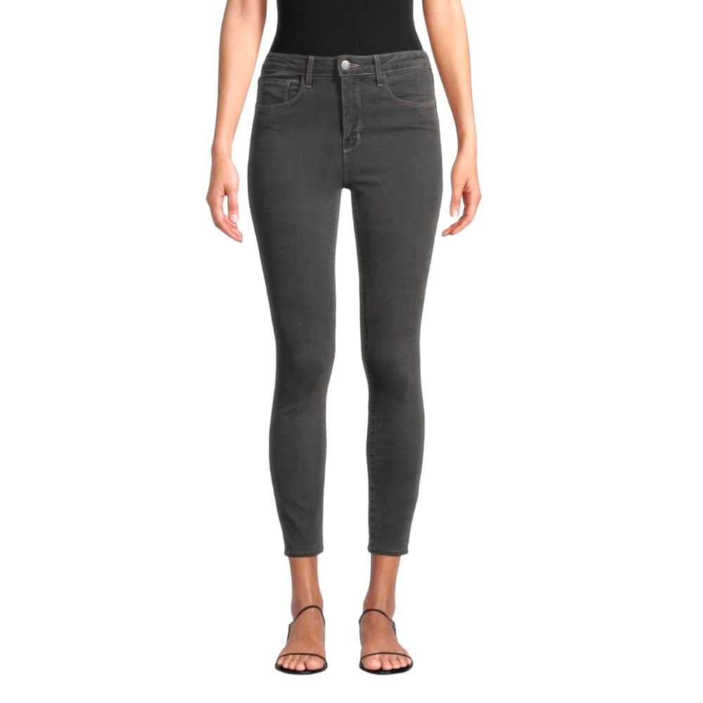 L’AGENCE Margot High-Rise Skinny in Gray Magnet -NEW